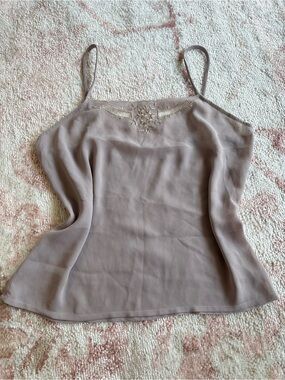 Vintage light purple lace top